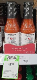 F Whitlock Sons 400mL Marinade Sriracha Style
