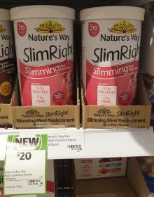 Natures Way 500g Slim Right Slimming Meal Replacement Strawberry Flavour