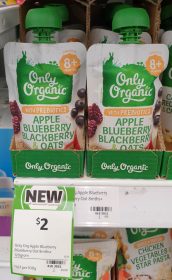 Only Organic 120g Apple Blueberry Blackberry Oats 1