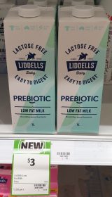 Liddells 1L Low Fat Milk Prebiotic