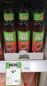 NatVia 250mL Sugar Free Maple Flavourd Syrup 1