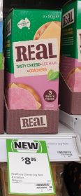 Real Dairy Australia 150g Real Tasty Cheese Leg Ham Crackers