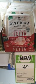 Riverina Dairy Co 200g Fetta Greek Style Chilli Salsa