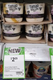 Tamar Valley Dairy 170g Yoghurt Greek Style Passionfruit Cream