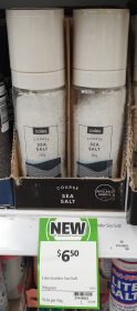 Coles 250g Grinder Sea Salt Coarse