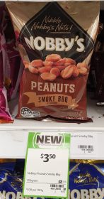 Nobbys 350g Peanuts Smoky BBQ Flavour