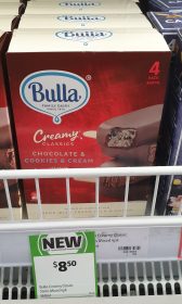 Bulla 360mL Creamy Classics Chocolate Cookies Cream 1
