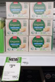 Coles 250g Butter Organic Unsalted 1