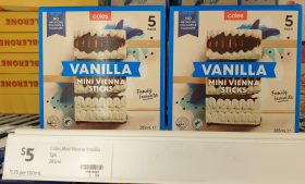 Coles 285mL Vienna Sticks Mini Vanilla