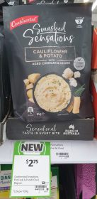 Continental 85g Sensations Smashed Cauliflower Potato