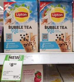 Lipton 5 Pack Bubble Tea Kit Royal Milk Tea 1