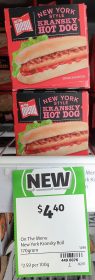 On The Menu 170g Hot Dog New York Style Kransky 1