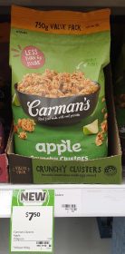 Carmans 750g Crunchy Clusters Apple