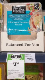 Coles Kitchen 300g Balanced For You Lasagne Sheets Chickpea