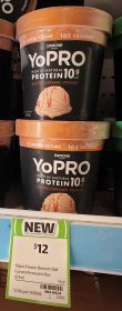 Danone 473mL YoPRO Frozen Dessert Salted Caramel Peanut
