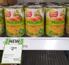 Golden Circle 410g Peaches In Clear Fruit Juice