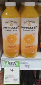 Impressed 1L Juice Pressed Orange With Pulp
