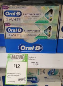 Oral B 95g 3D White Lasting White Freshness Blast