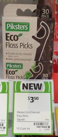 Piksters 30 Pack Floss Picks Eco