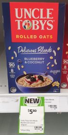 Uncle Tobys 320g Rolled Oats Blueberry Coconut