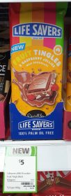 Darrell Lea 160g Life Savers Milk Chocolate Fruit Tingles Rasbperry Jellies