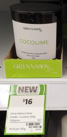 Green Nation Life 200g Candle Cocolime