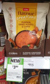 Coles 430g Flavour Creations Soup Pumpkin Sweet Potato Cumin