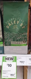 Daley St 200g Coffee Beans Organic Medium Roast
