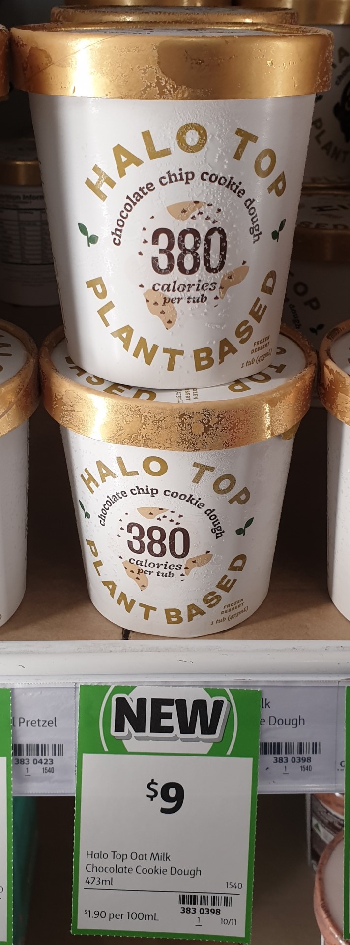 Halo Top 473mL Plant Based Chocolate Chip Cookie Dough